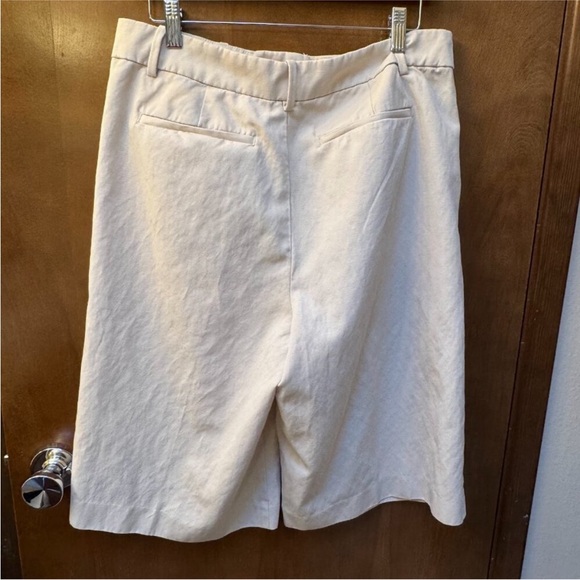 Madewell slouchy beige Cream Knee-Length Shorts - Picture 2 of 4